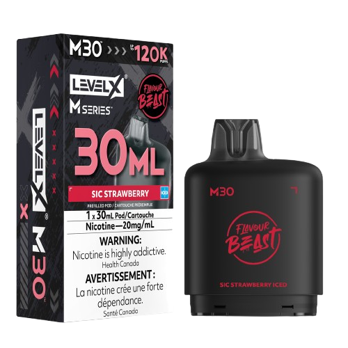 Flavour Beast Level X M Series 120k - Sic Strawberry Iced