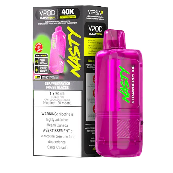 Nasty Versa X Pod 40k - Strawberry Ice (PROV)