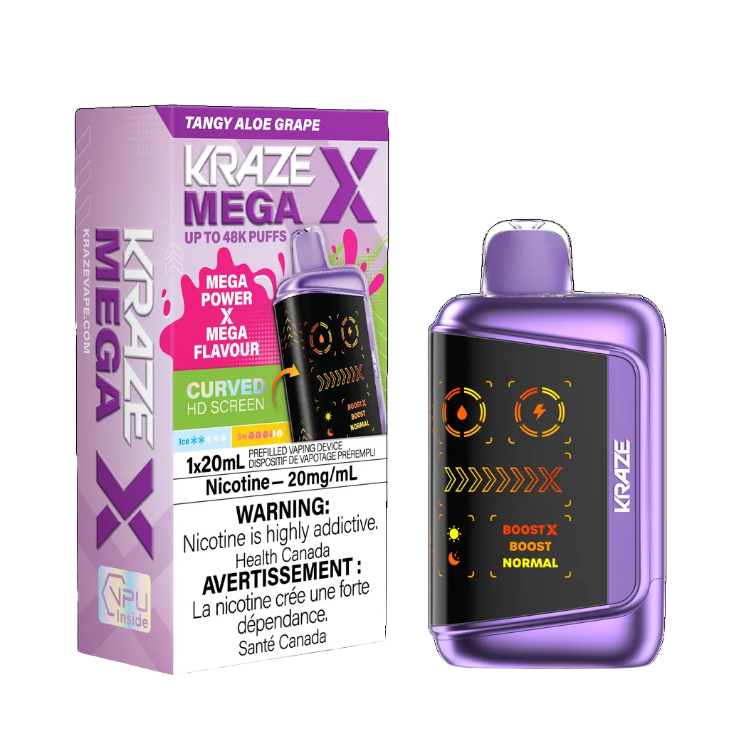 Kraze Mega X - Tangy Aloe Grape (PROV)