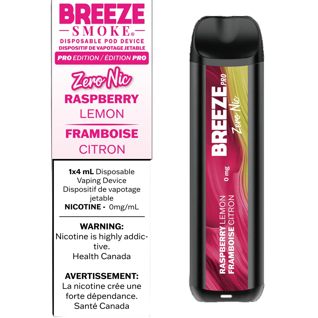 Breeze Zero Nic - Raspberry Lemon (PROV)