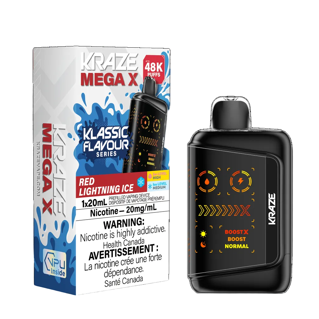 Kraze Mega X Klassic - Red Lightning Ice