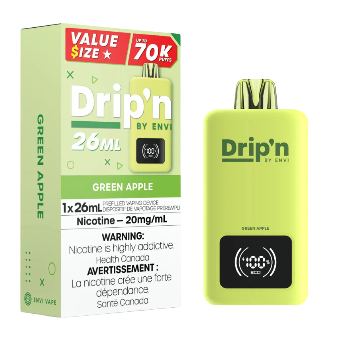 Drip'n 26ML 70k - Green Apple (PROV)
