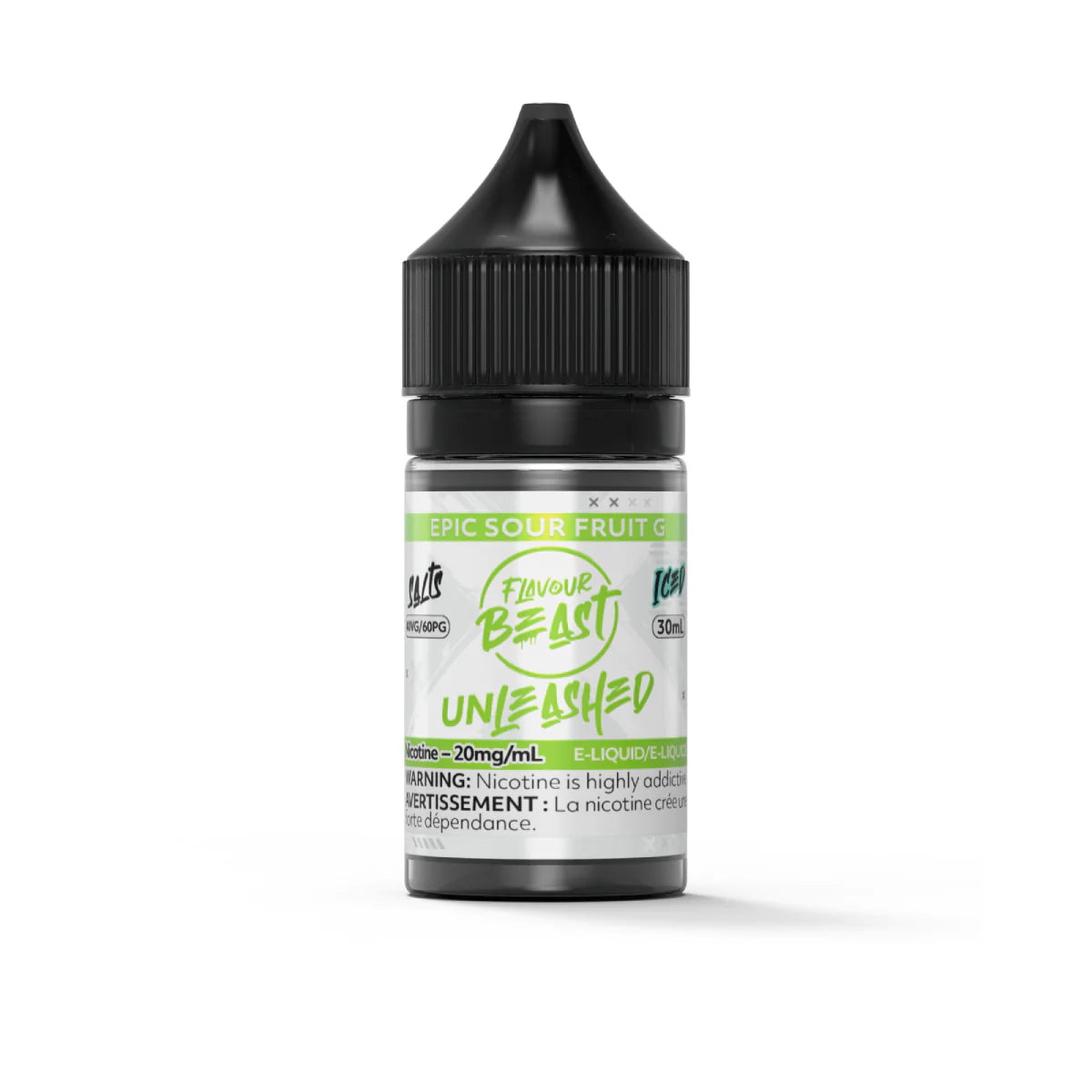 Flavour Beast - Unleashed - Epic Sour Fruit G Iced 30ml Salt (PROV)