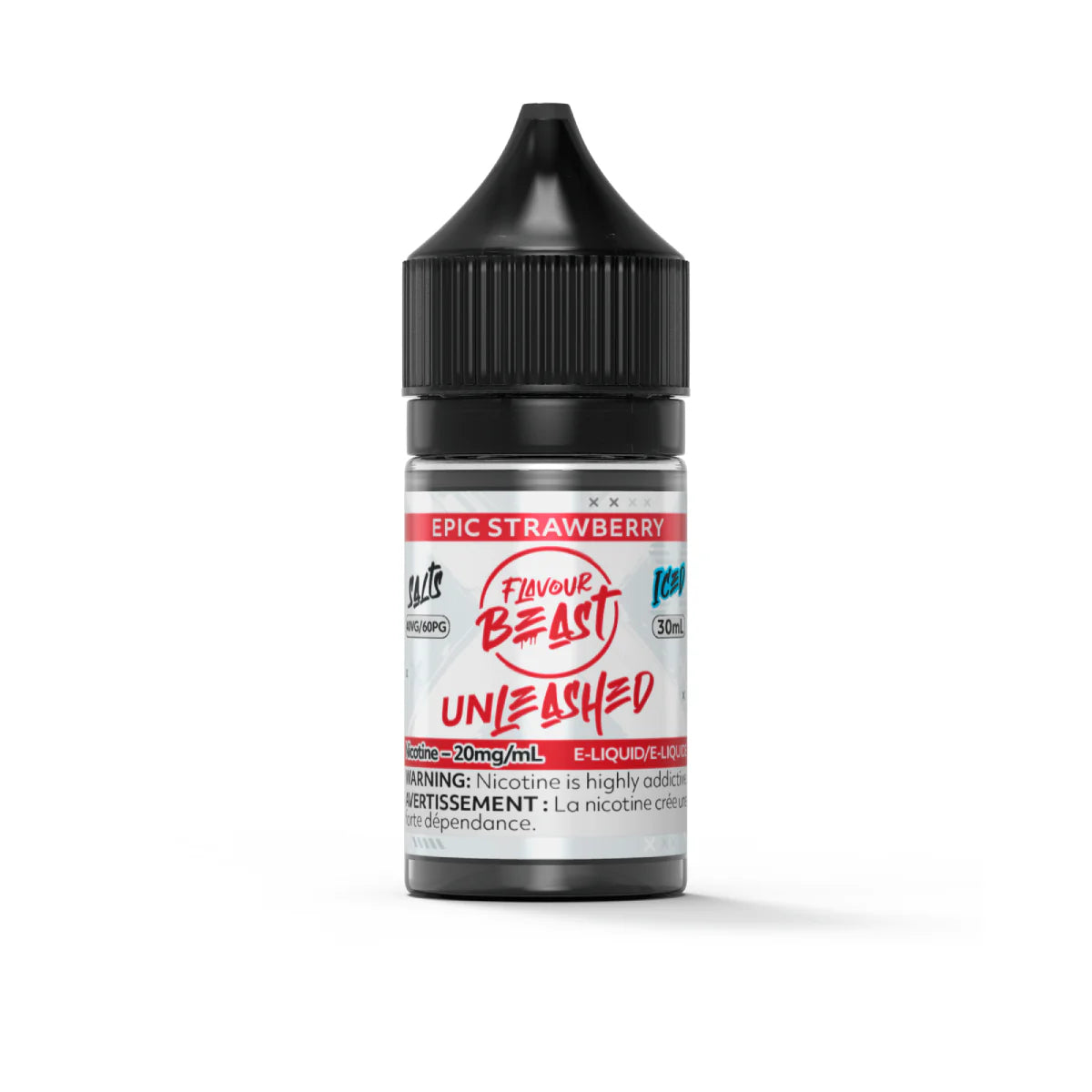 Flavour Beast - Unleashed - Epic Strawberry Iced 30ml Salt (PROV)