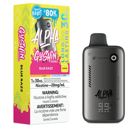 Flavour Beast ALPHA 80k - Gushin Blue Razz