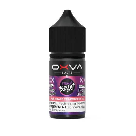 Flavour Beast x OXVA - Fresh Grape Strawberry Ice 30 mL Salt