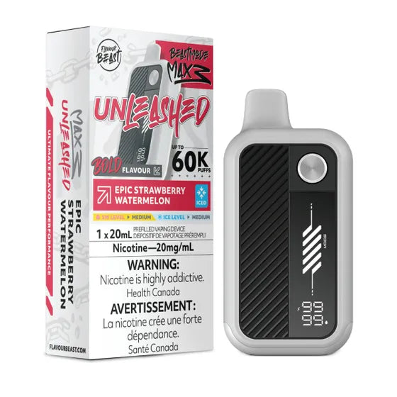 Flavour Beast Beast Mode Max 3 60k - Epic Strawberry Watermelon Iced