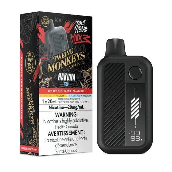 Flavour Beast Beast Mode Max 3 60k Twelve Monkeys - Hakuna Iced (PROV)
