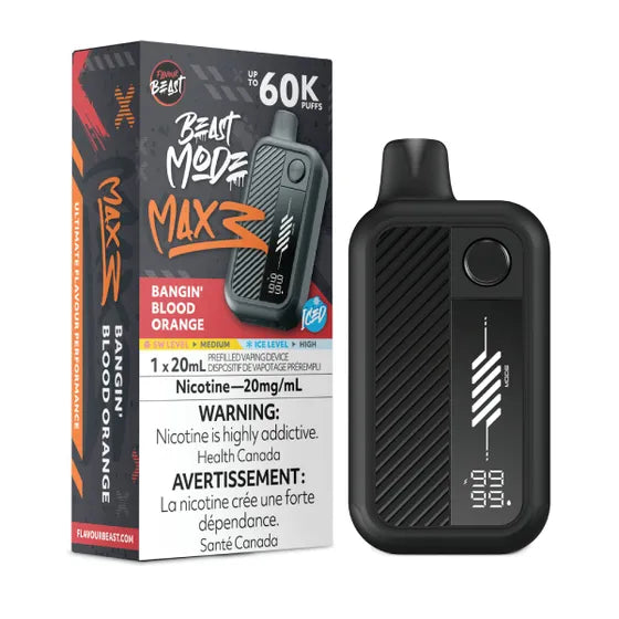 Flavour Beast Beast Mode Max 3 60k - Bangin' Blood Orange Iced (PROV)