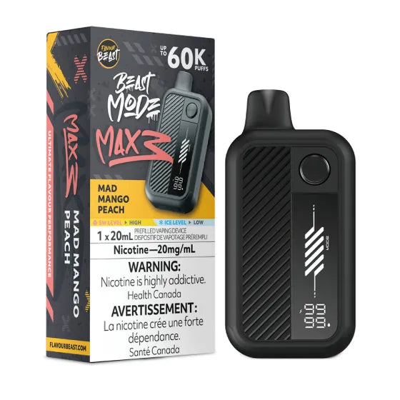 Flavour Beast Beast Mode Max 3 60k - Mad Mango Peach