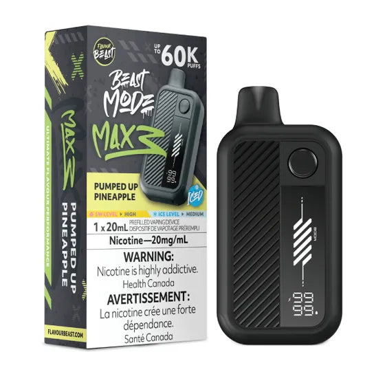 Flavour Beast Beast Mode Max 3 60k - Pumped Up Pineapple Iced