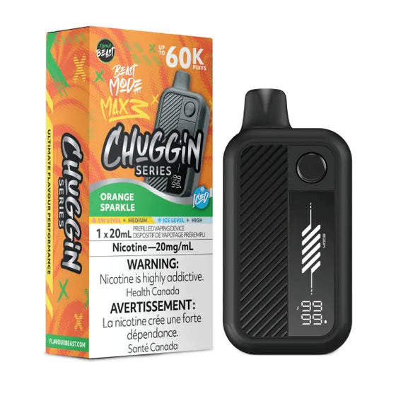 Flavour Beast Beast Mode Max 3 60k Chuggin Series - Orange Sparkle Iced