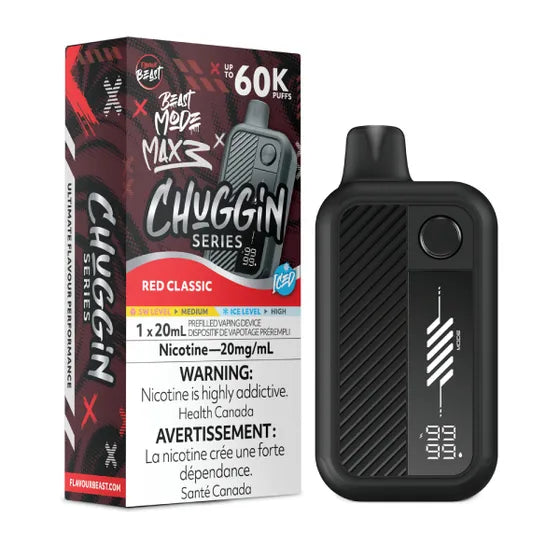 Flavour Beast Beast Mode Max 3 60k Chuggin Series - Red Classic Iced