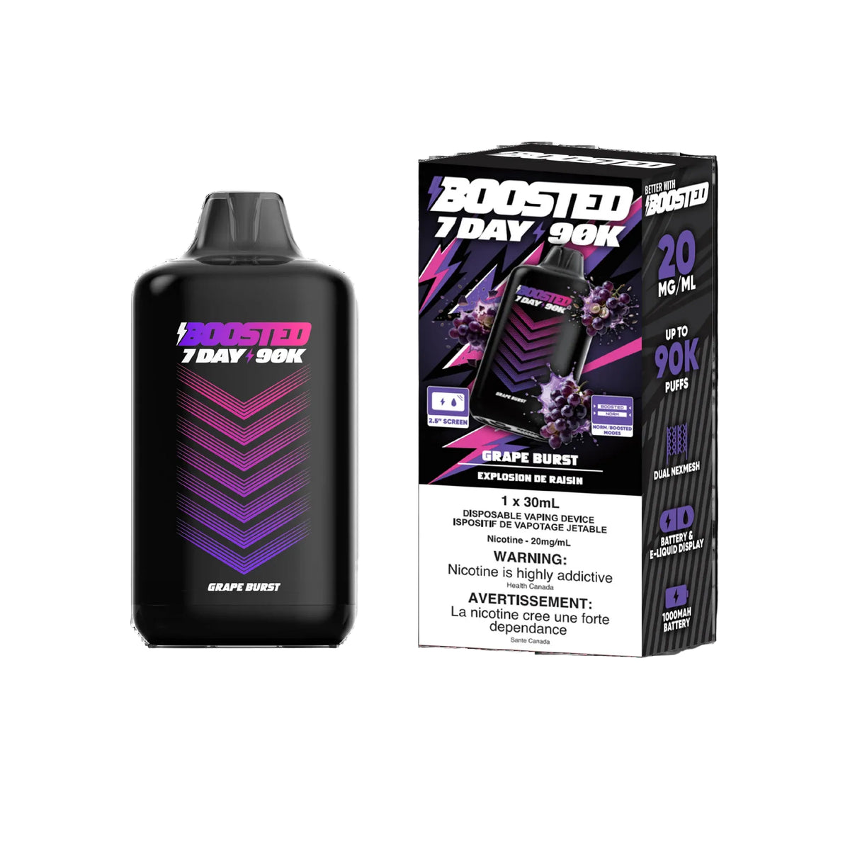 Boosted 7DAY 90k - Grape Burst (PROV)