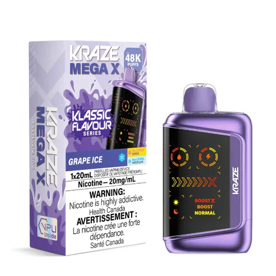 Kraze Mega X Klassic - Grape Ice