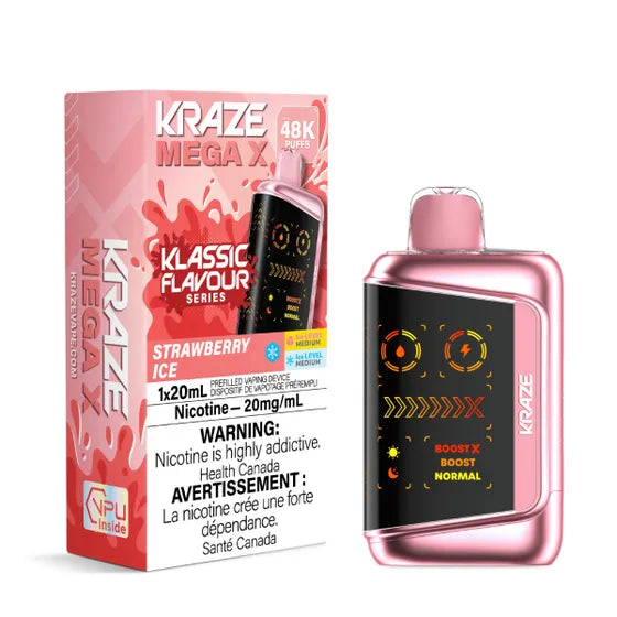 Kraze Mega X Klassic - Strawberry Ice (PROV)