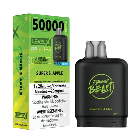 Flavour Beast Level X G2 Ultra 50k - Super S. Apple Iced (PROV)