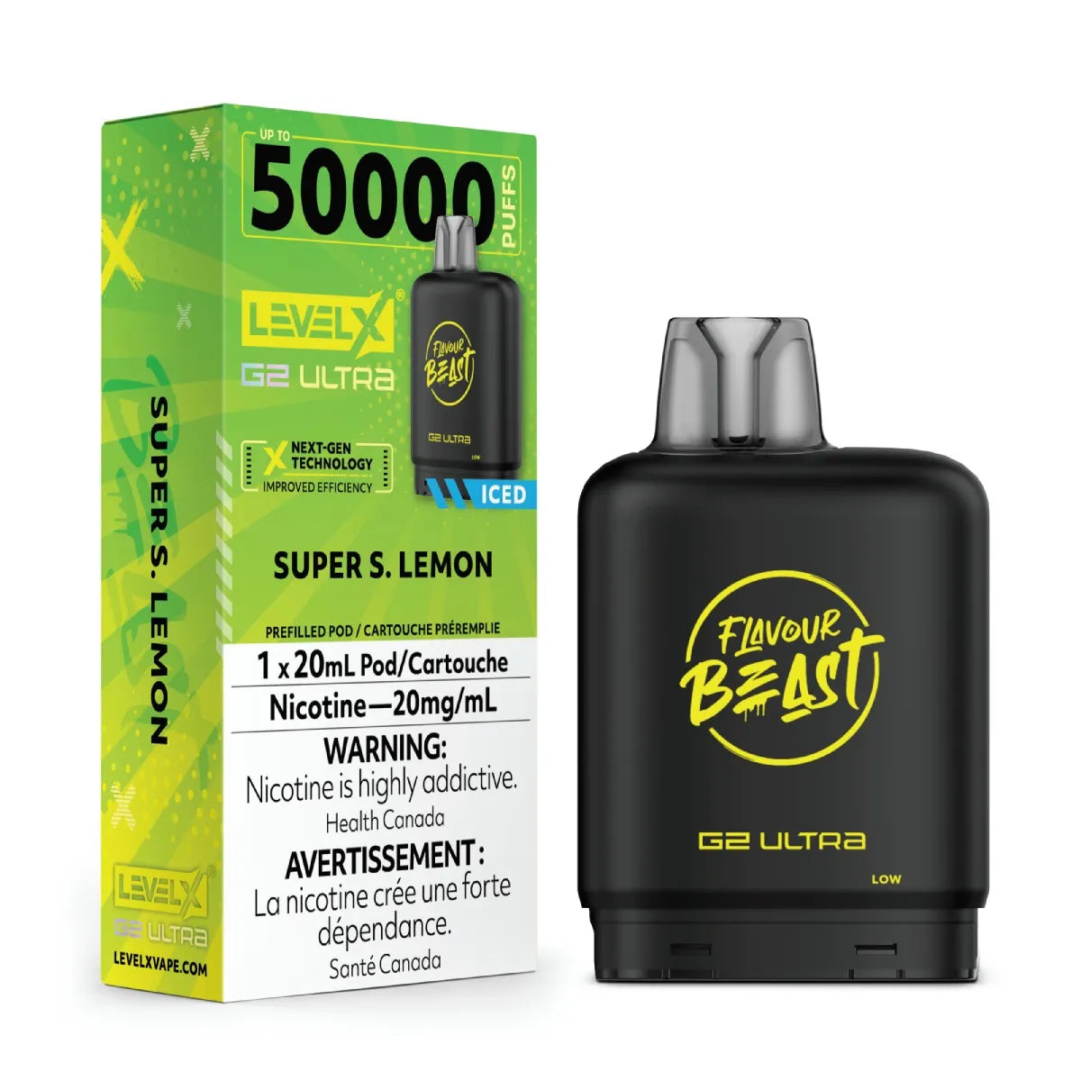Flavour Beast Level X G2 Ultra 50k -  Super S. Lemon Iced