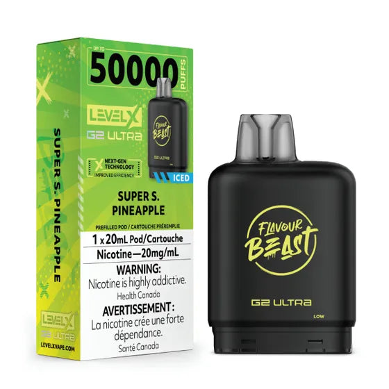 Flavour Beast Level X G2 Ultra 50k - Super S. Pineapple Iced
