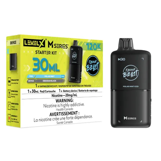 Flavour Beast Level X M Series 120k Starter Kit - Polar Mint Iced