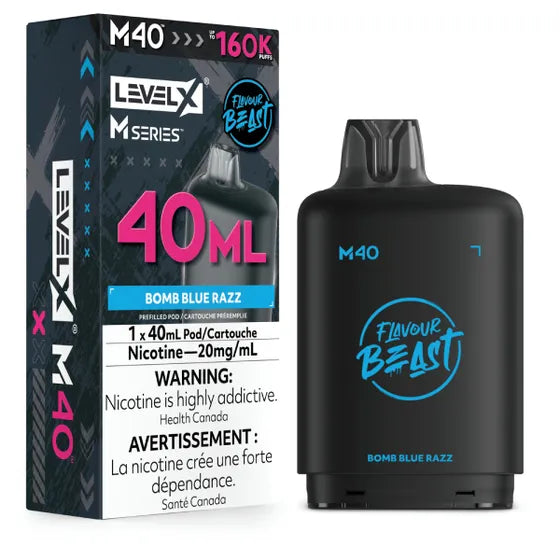Flavour Beast Level X M Series 160k - Bomb Blue Razz
