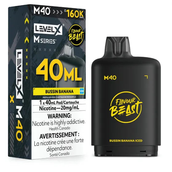 Flavour Beast Level X M Series 160k - Bussin Banana Iced