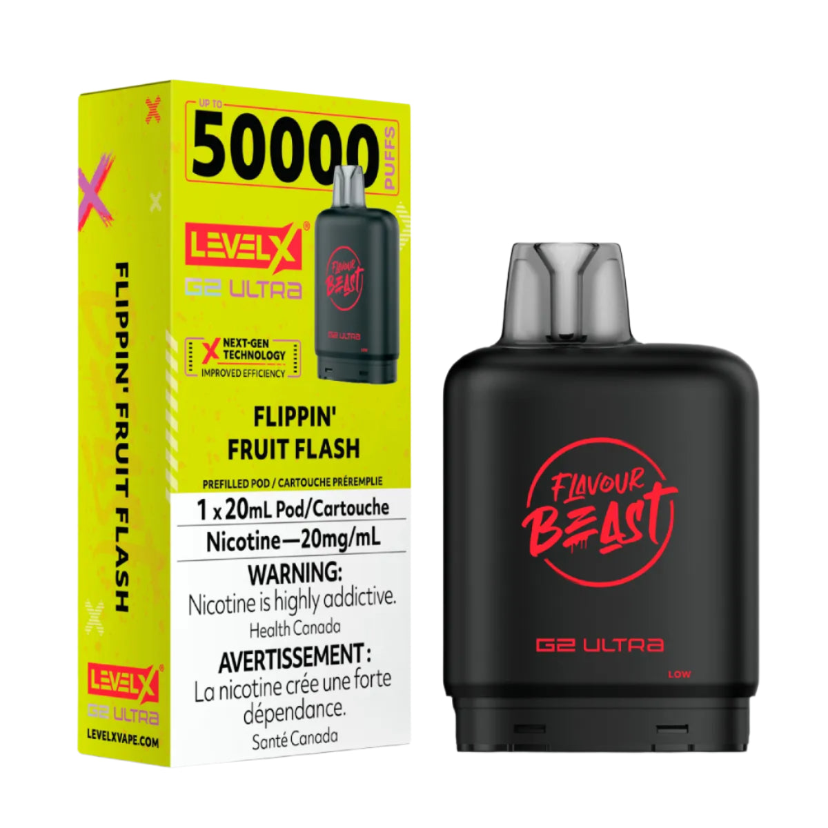 Flavour Beast Level X G2 Ultra 50k - Flippin' Fruit Flash