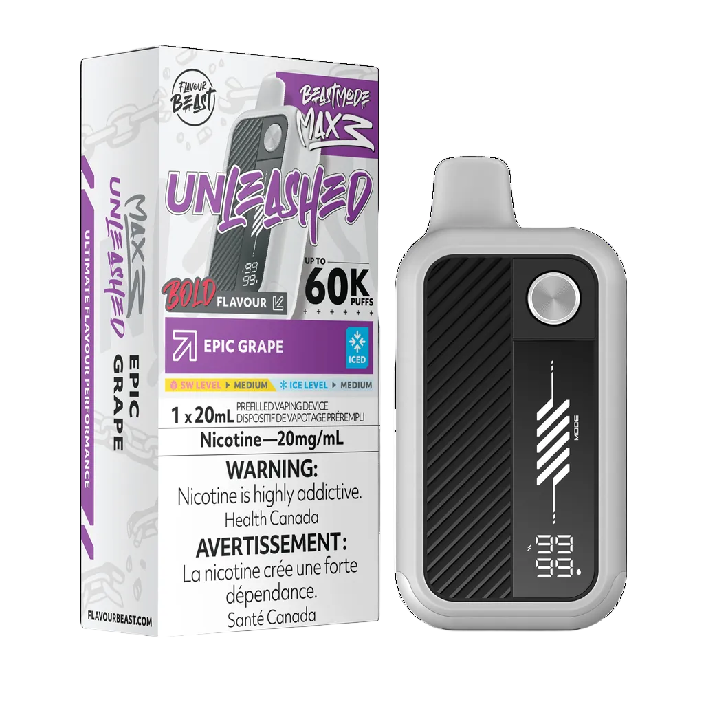 Flavour Beast Beast Mode Max 3 60k - Epic Grape Iced