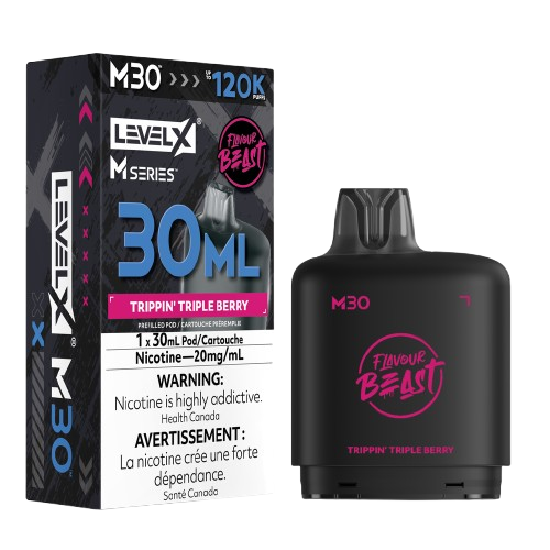 Flavour Beast Level X M Series 120k - Trippin' Triple Berry (PROV)